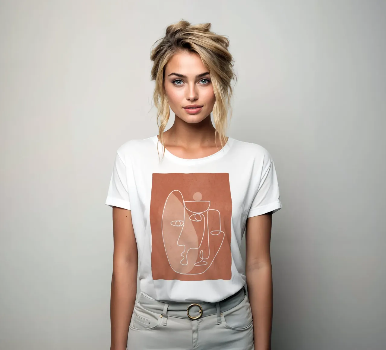 Faces 02 t-shirt da donna da Flow Line