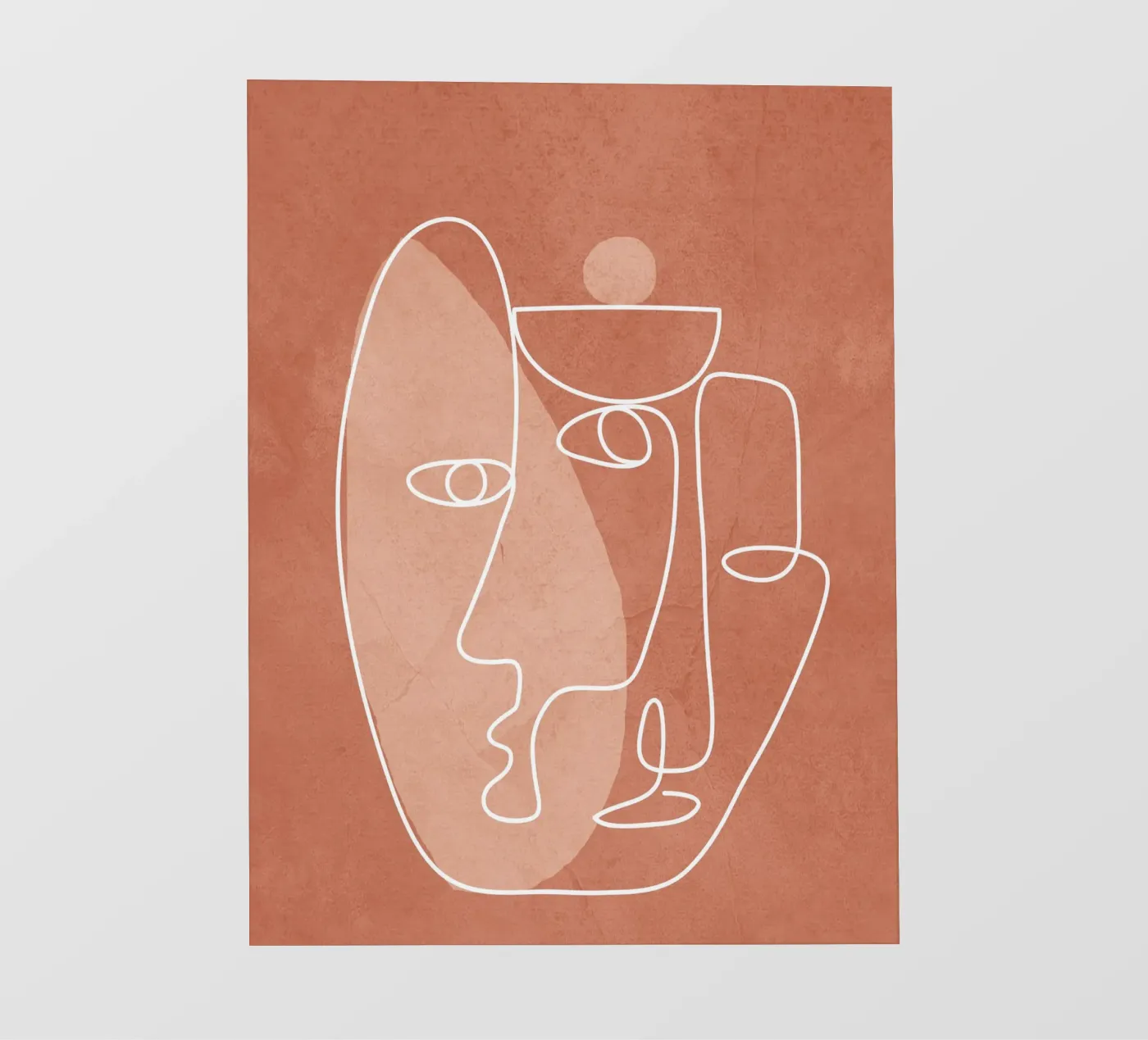 Faces 02 fotobehang van Flow Line