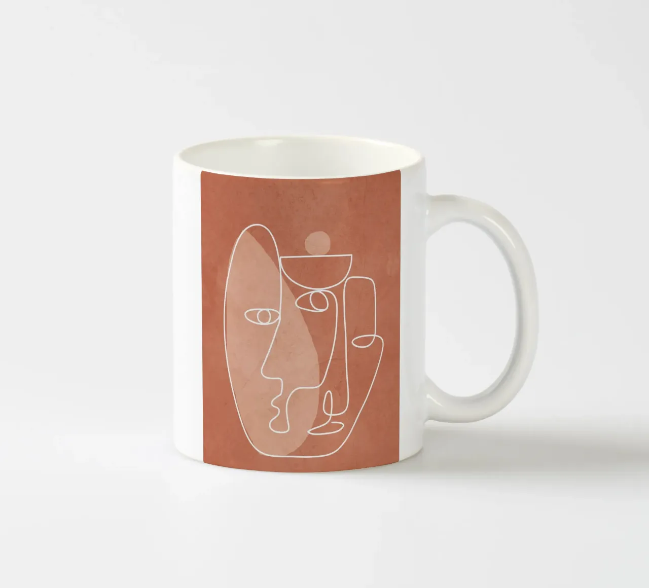 Faces 02 Keramik Tasse von Flow Line