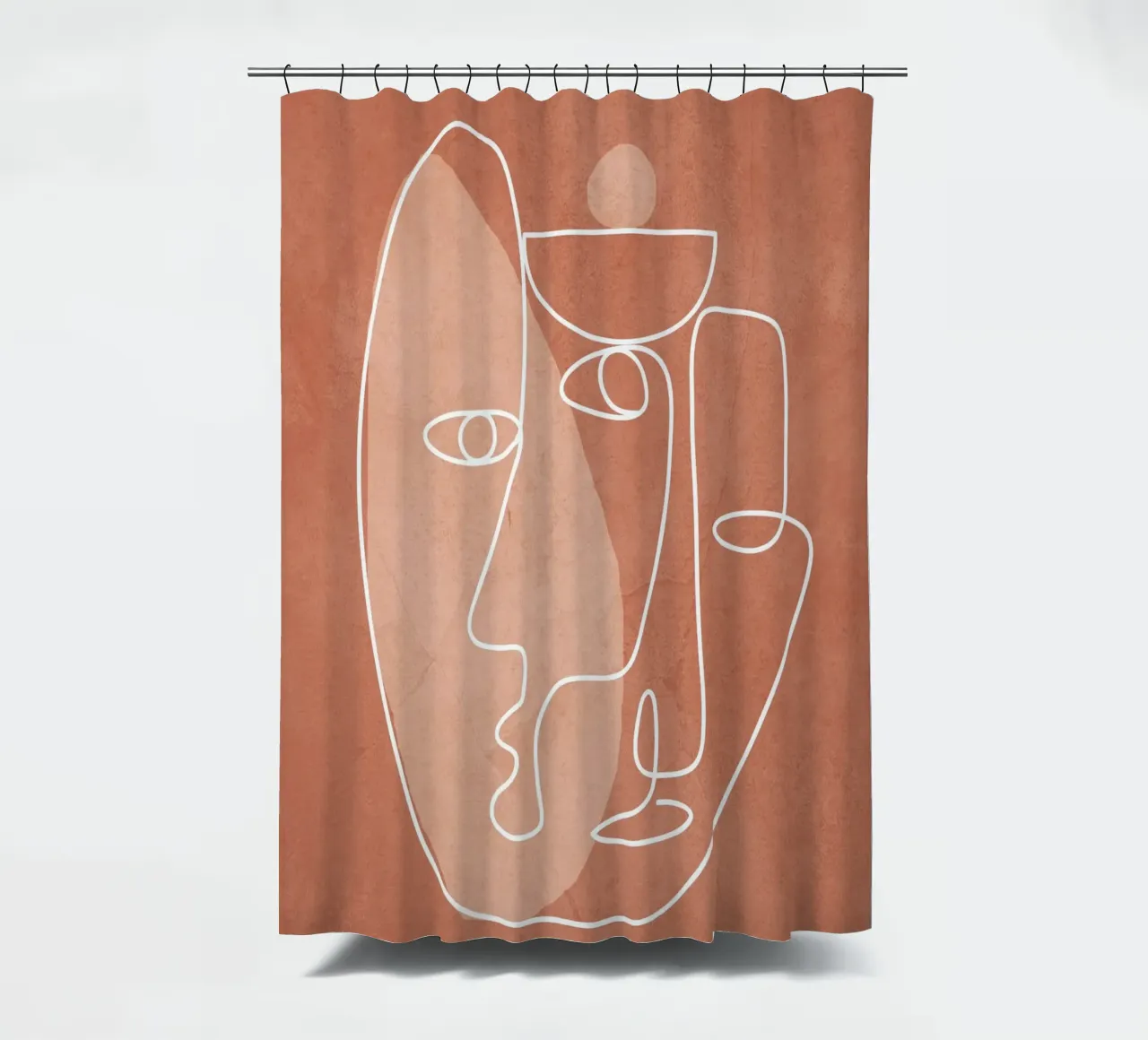 Faces 02 tenda da doccia da Flow Line