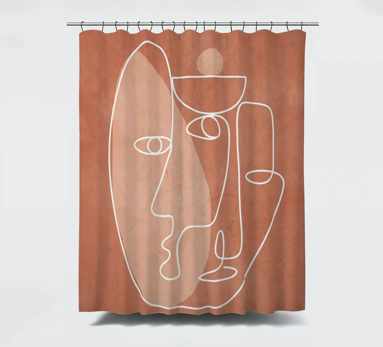 Faces 02 tenda da doccia da Flow Line