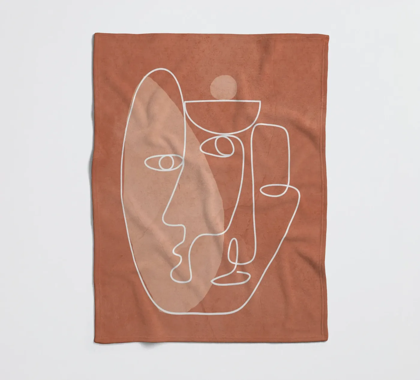 Faces 02 fleecedeken van Flow Line