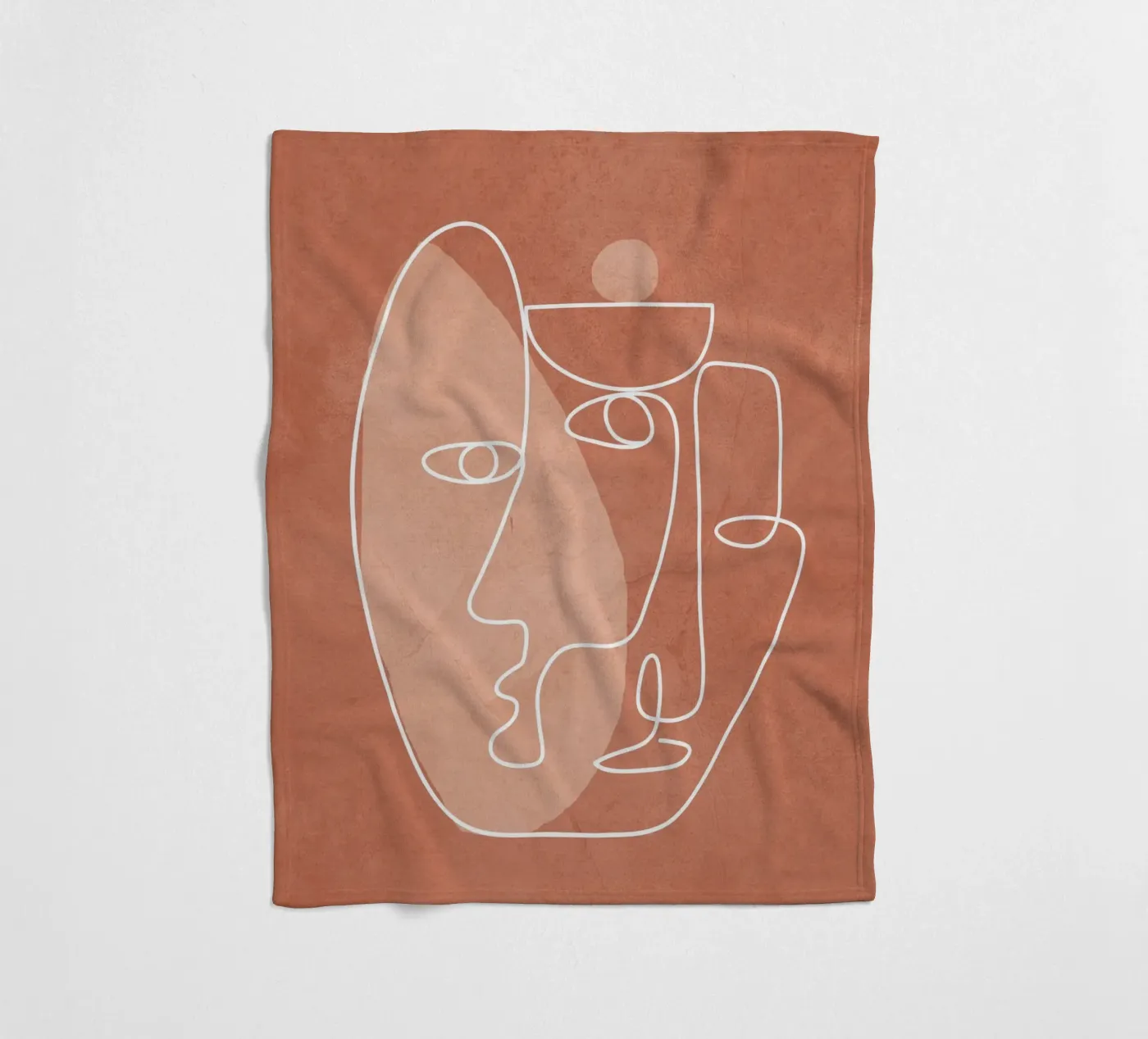 Faces 02 fleecedeken van Flow Line