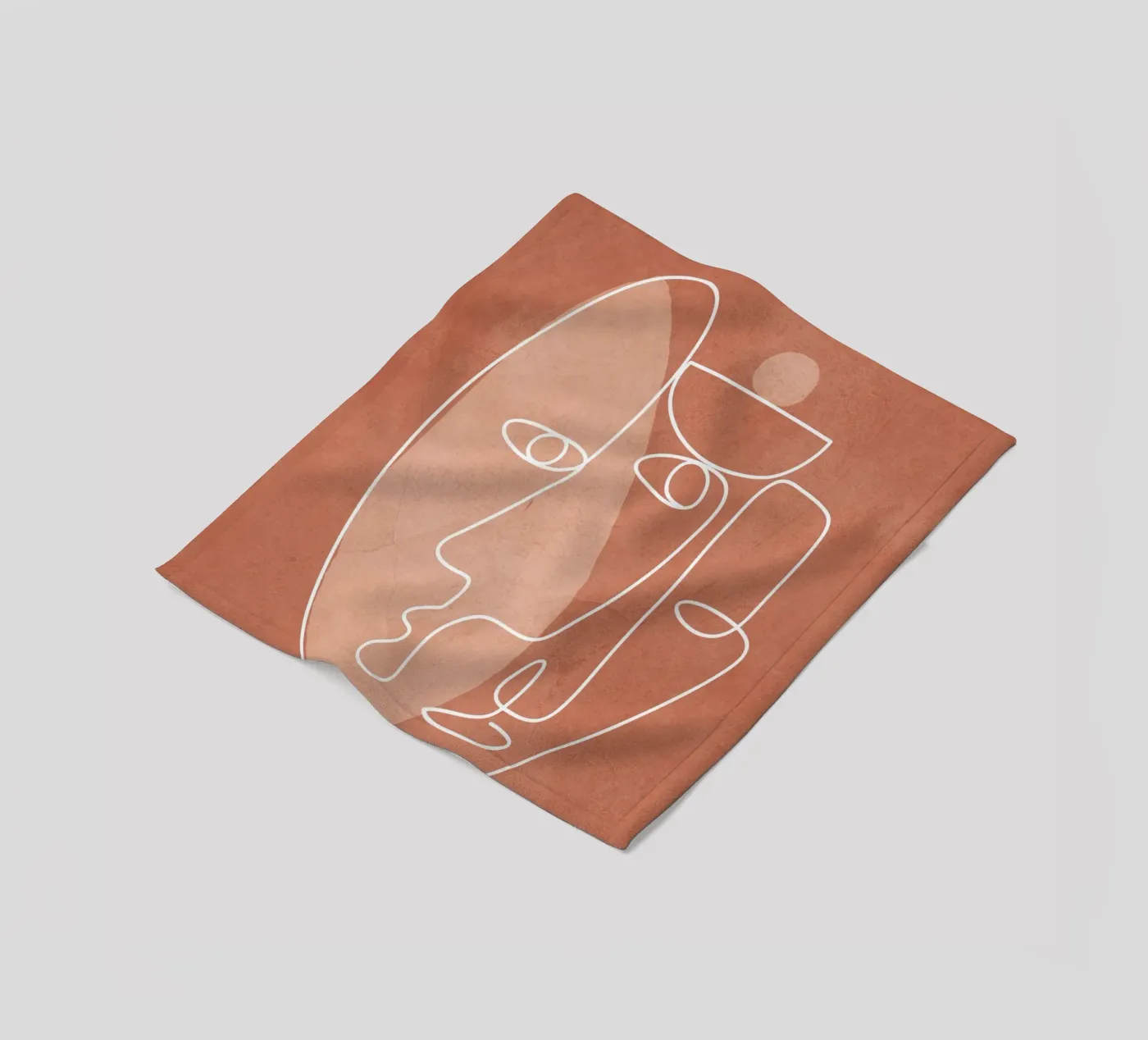 Faces 02 fleecedeken van Flow Line