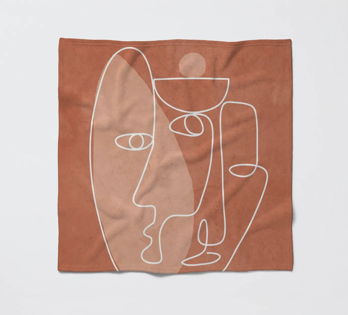 Faces 02 fleecedeken van Flow Line