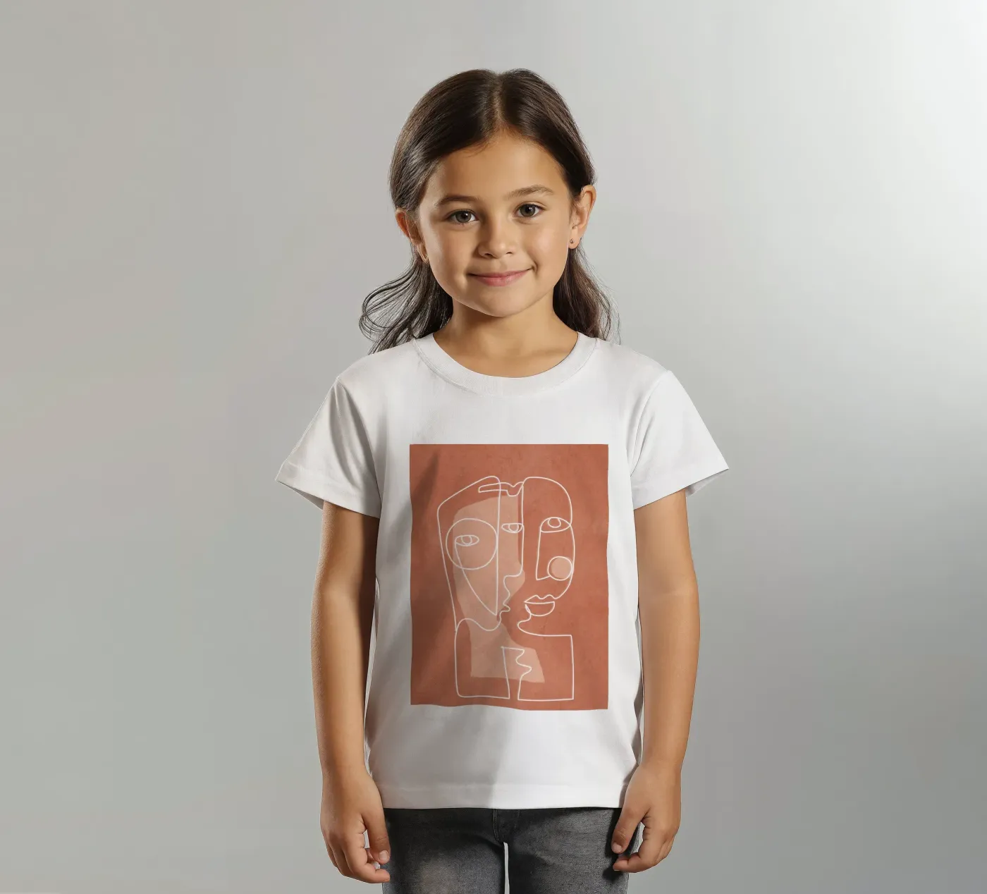 Faces 04 t-shirt bambini da Flow Line