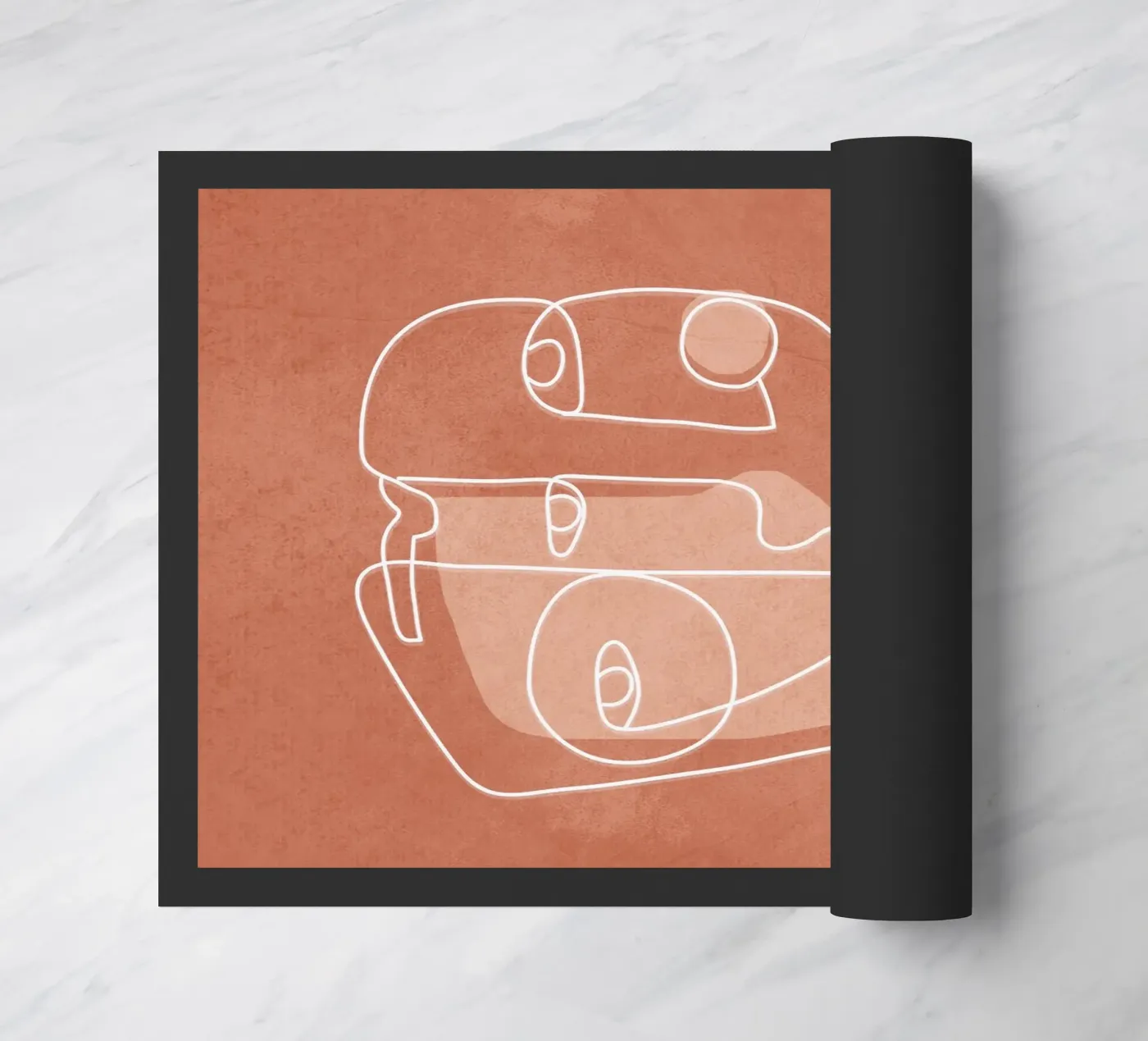 Faces 04 deurmat van Flow Line