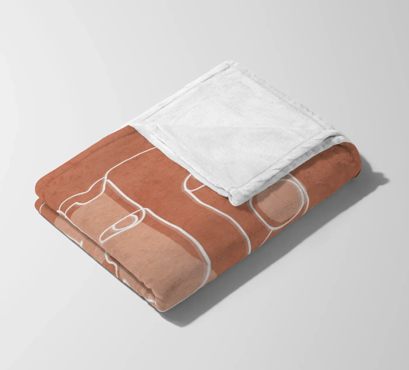 Faces 04 fleecedeken van Flow Line