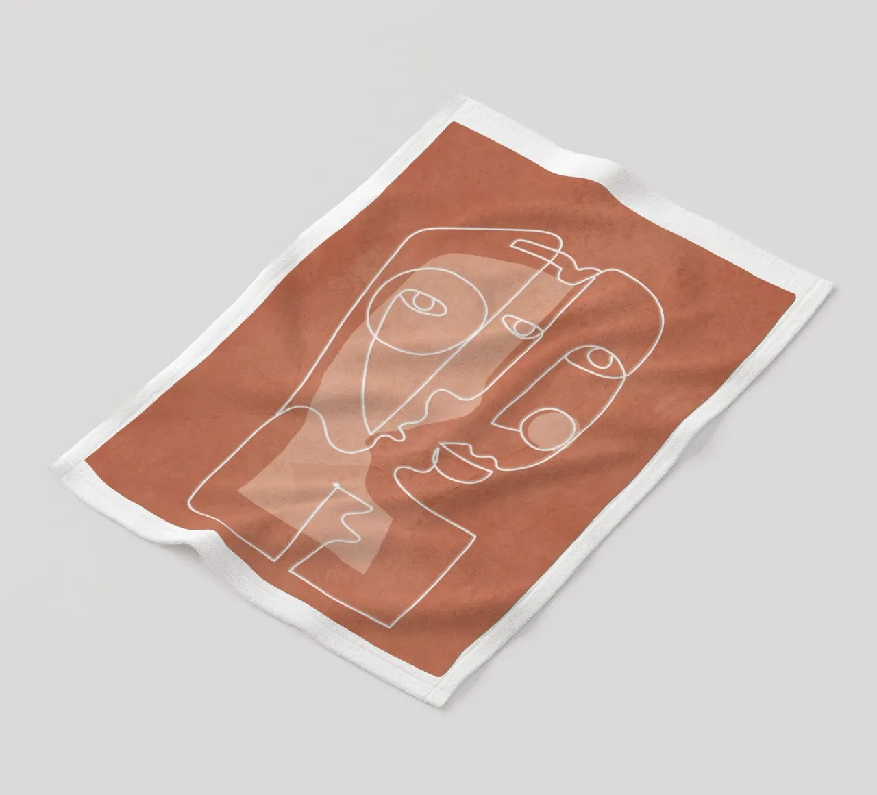 Faces 04 coperta in pile da Flow Line