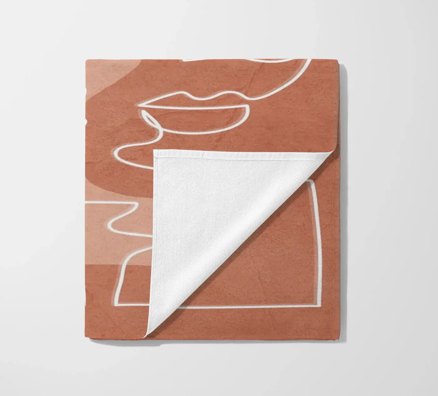 Faces 04 beach towel by Flow Line