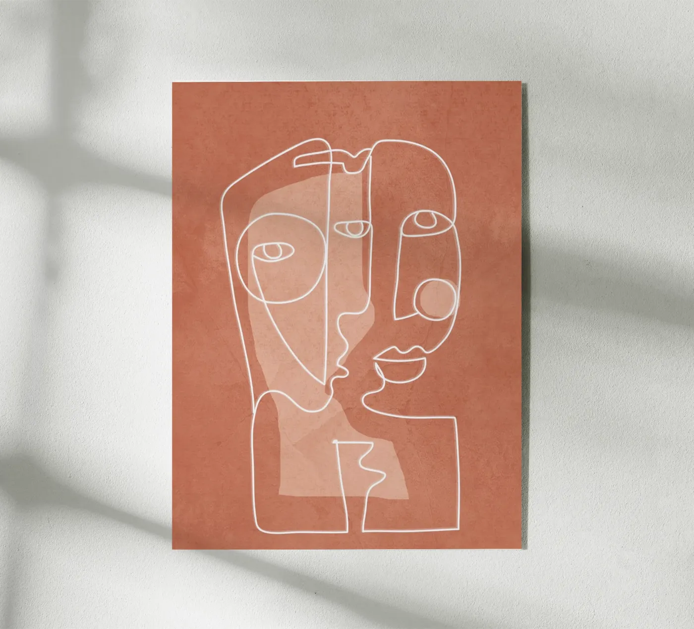 Faces 04 acryl van Flow Line
