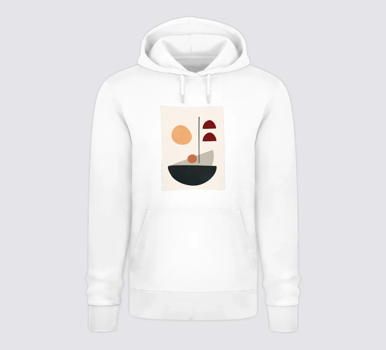 Abstract Minimal Art 01 sweat à capuche de Flow Line