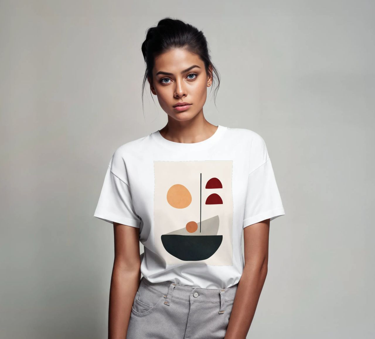 Abstract Minimal Art 01 t-shirt da Flow Line