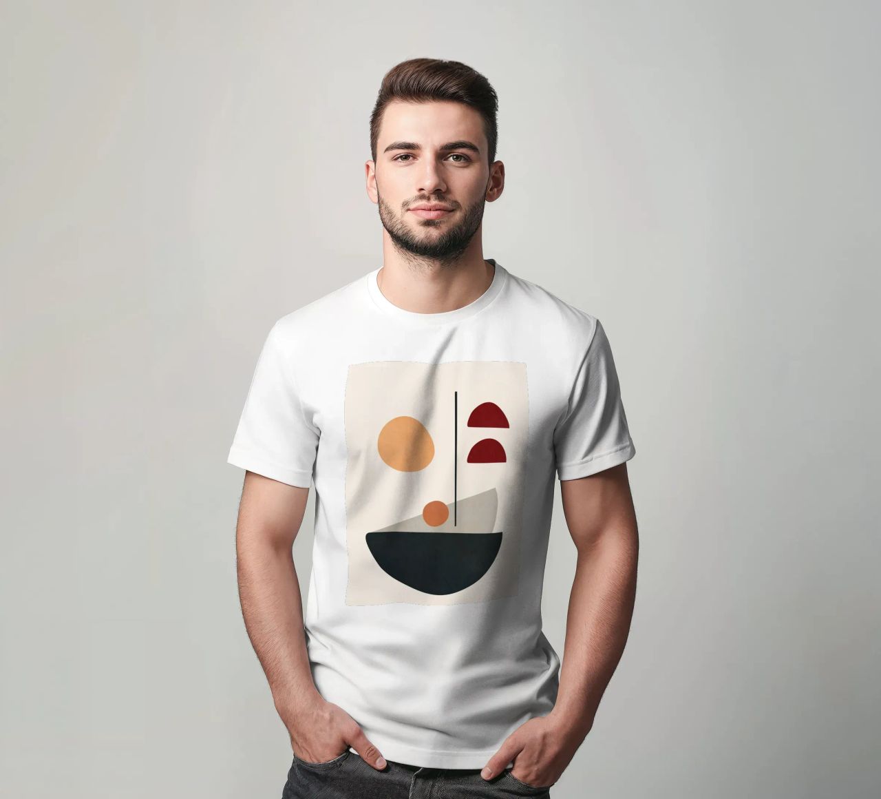Abstract Minimal Art 01 t-shirt da Flow Line