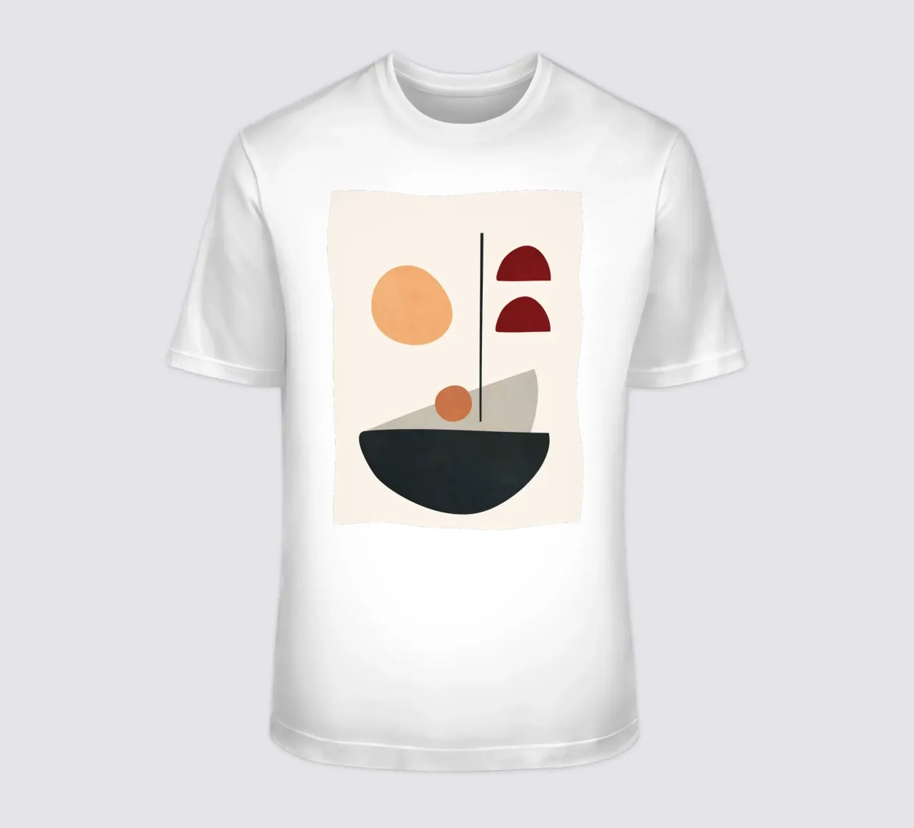 Abstract Minimal Art 01 T-Shirt von Flow Line
