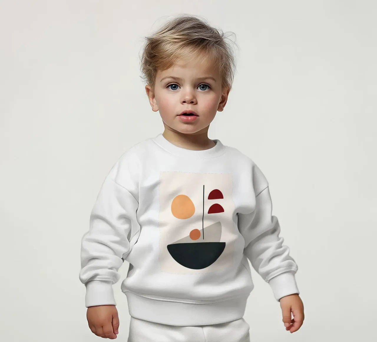 Abstract Minimal Art 01 felpa neonato da Flow Line