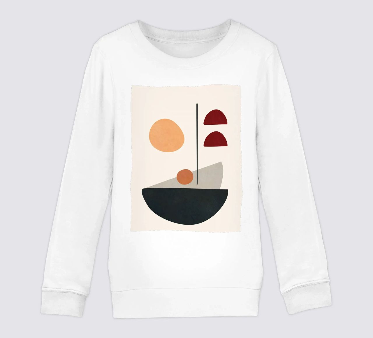 Abstract Minimal Art 01 felpa bambino da Flow Line