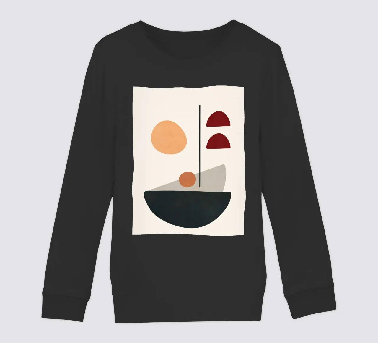 Abstract Minimal Art 01 felpa bambino da Flow Line