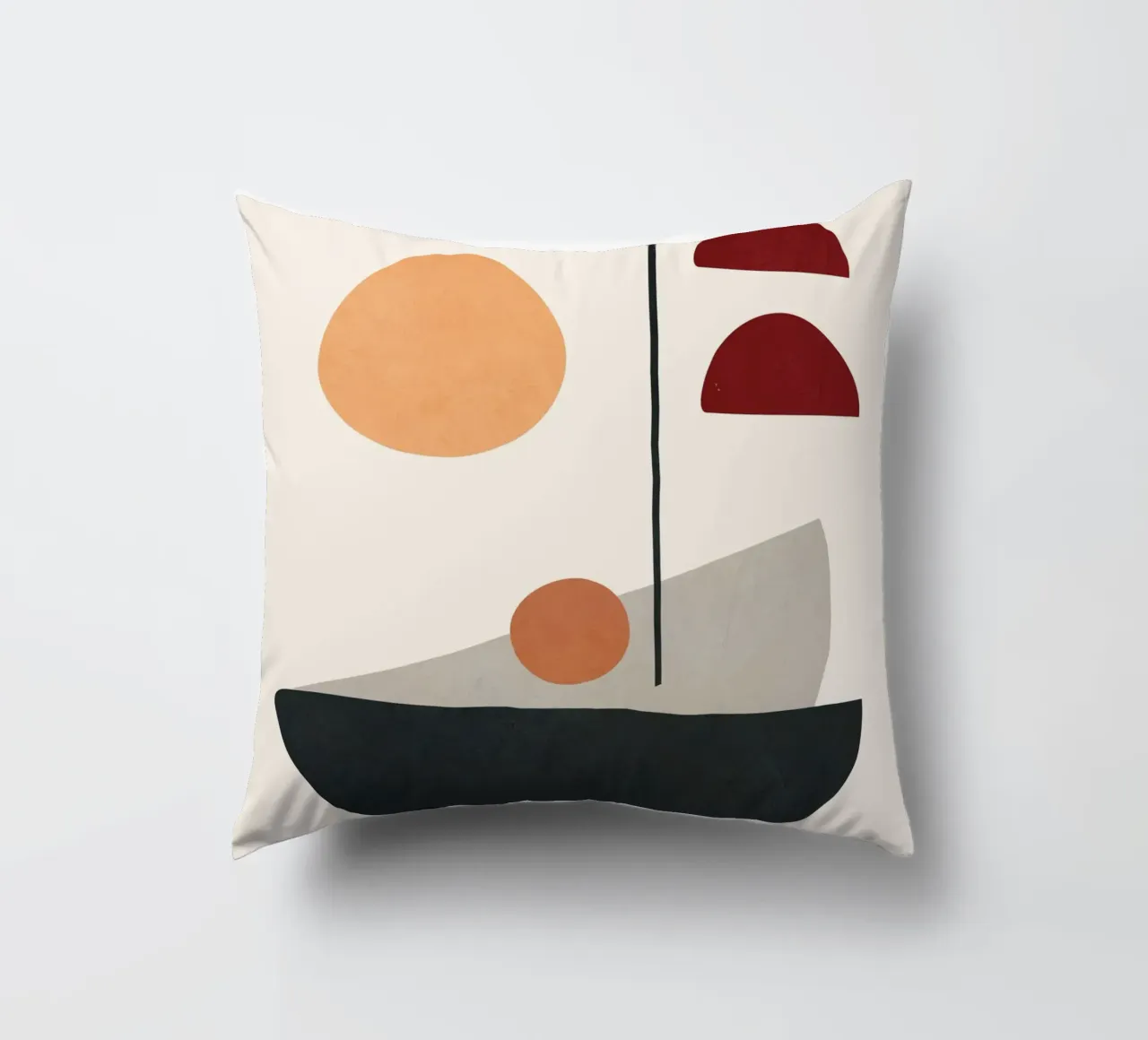 Abstract Minimal Art 01 cuscino da Flow Line