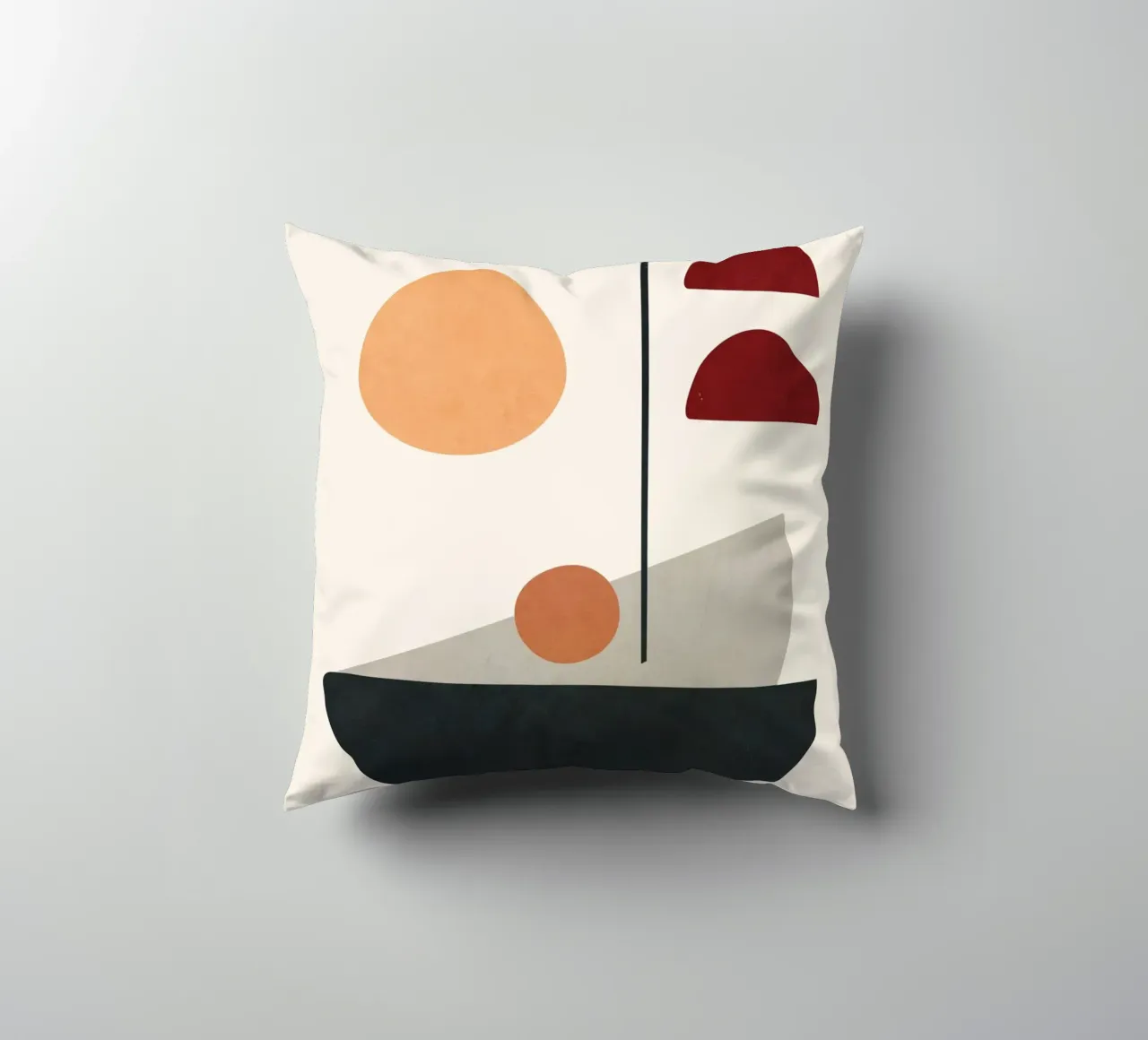 Abstract Minimal Art 01 cuscino da Flow Line