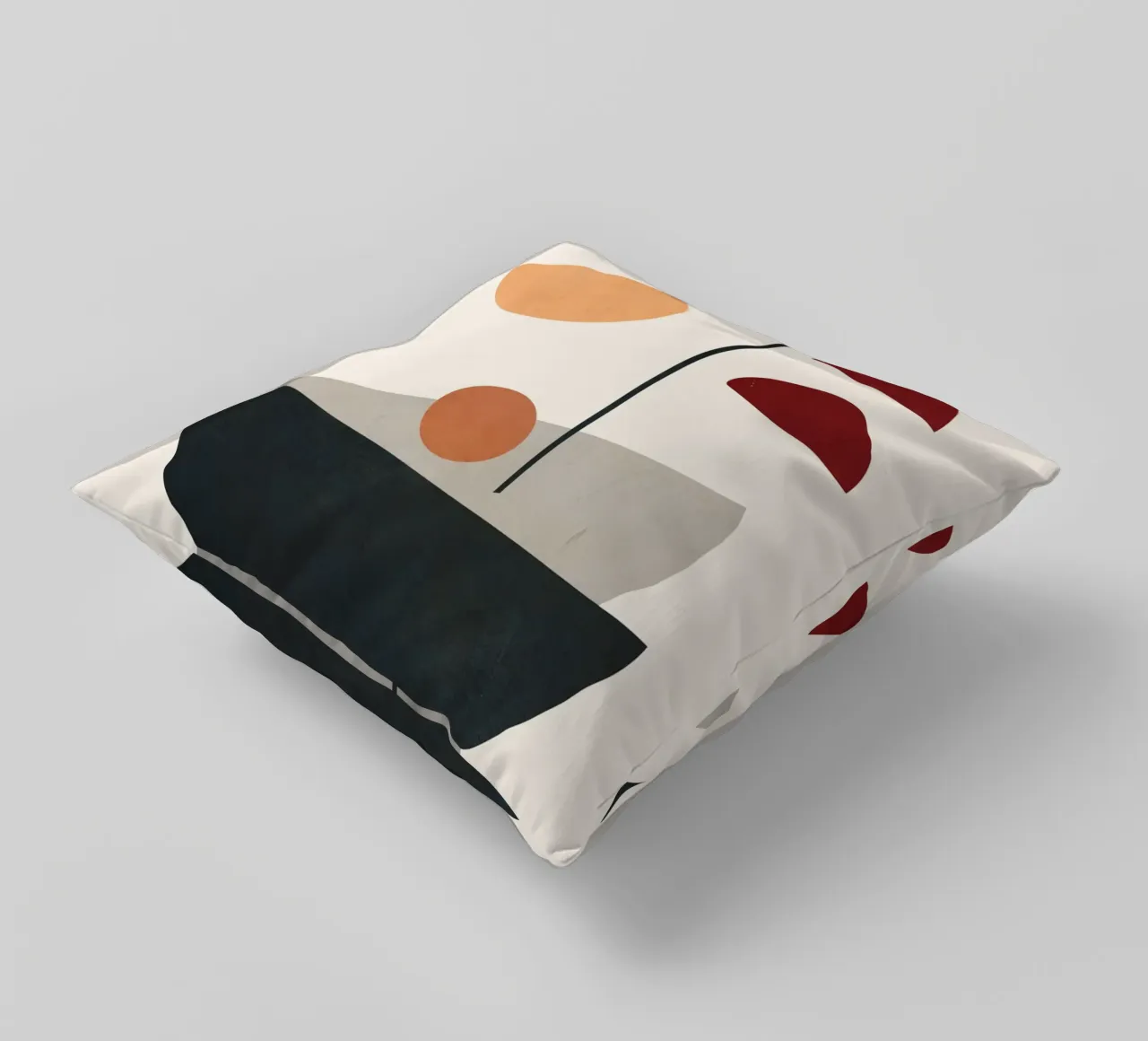 Abstract Minimal Art 01 cuscino da Flow Line