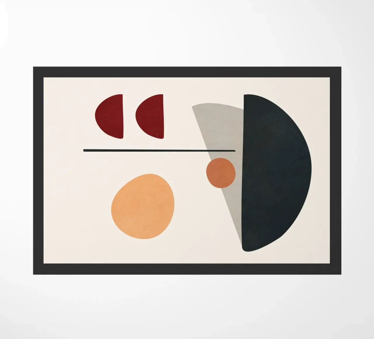 Abstract Minimal Art 01 Fußmatte von Flow Line