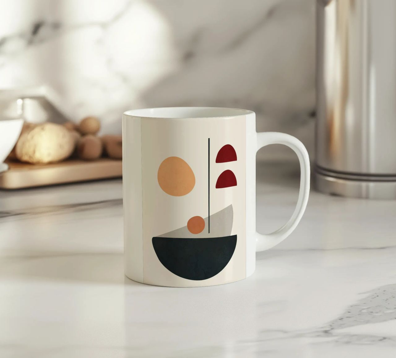Abstract Minimal Art 01 tazza in ceramica da Flow Line