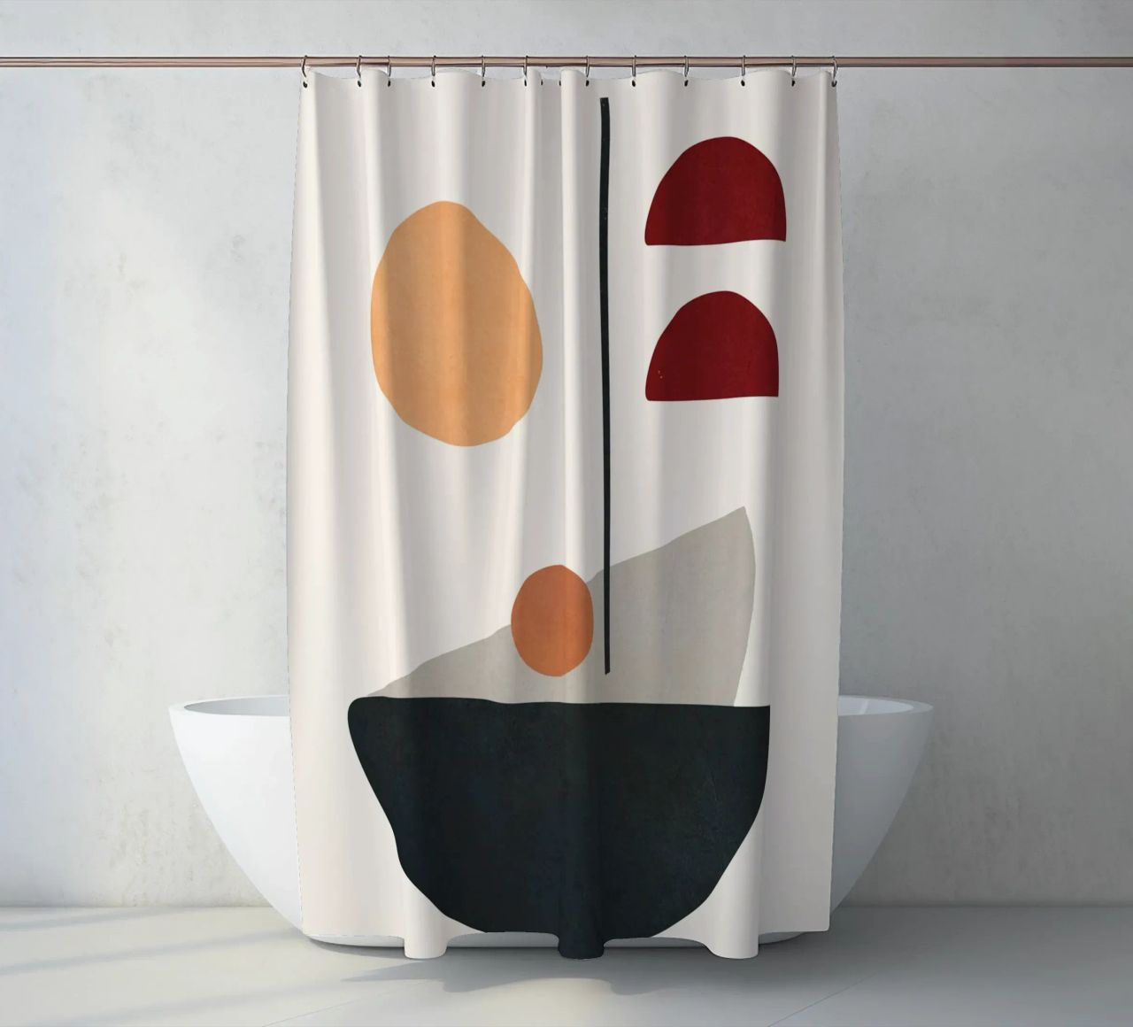 Abstract Minimal Art 01 tenda da doccia da Flow Line