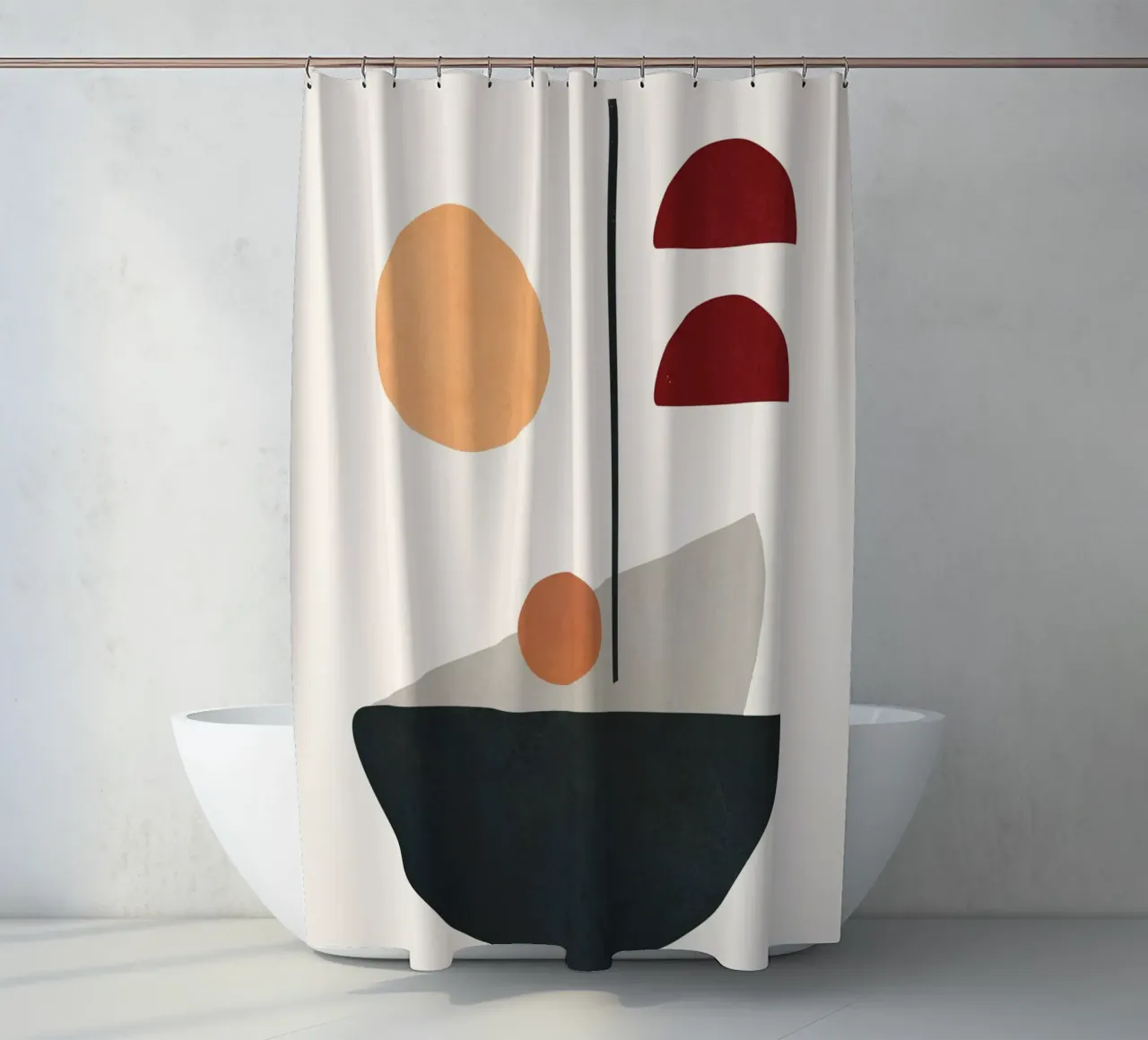 Abstract Minimal Art 01 tenda da doccia da Flow Line