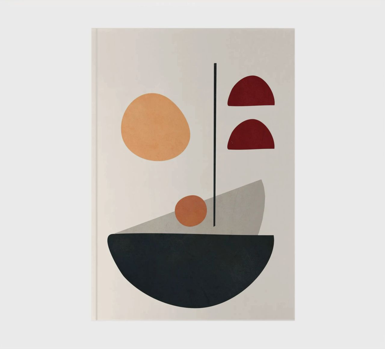 Abstract Minimal Art 01 notebook by Flow Line
