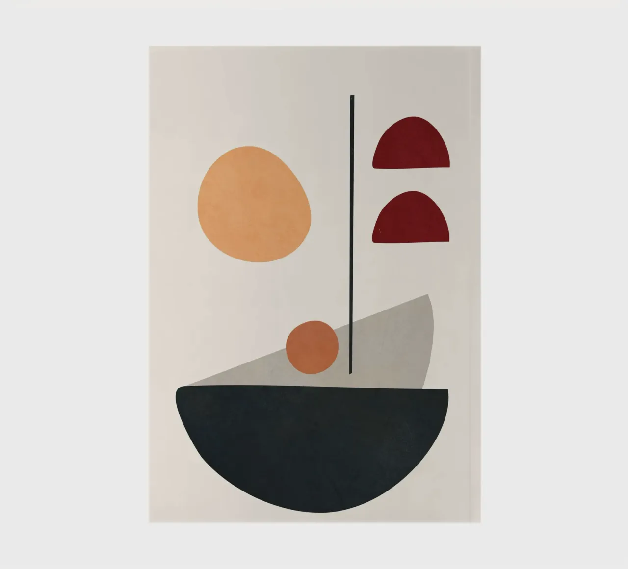 Abstract Minimal Art 01 notebook by Flow Line