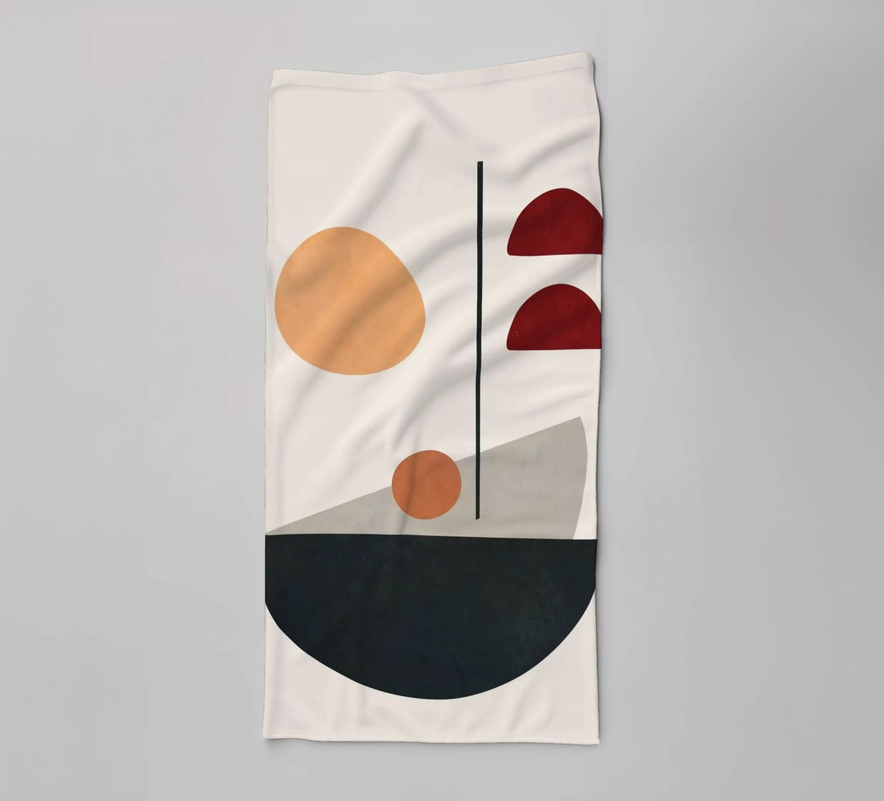 Abstract Minimal Art 01 asciugamano da bagno da Flow Line