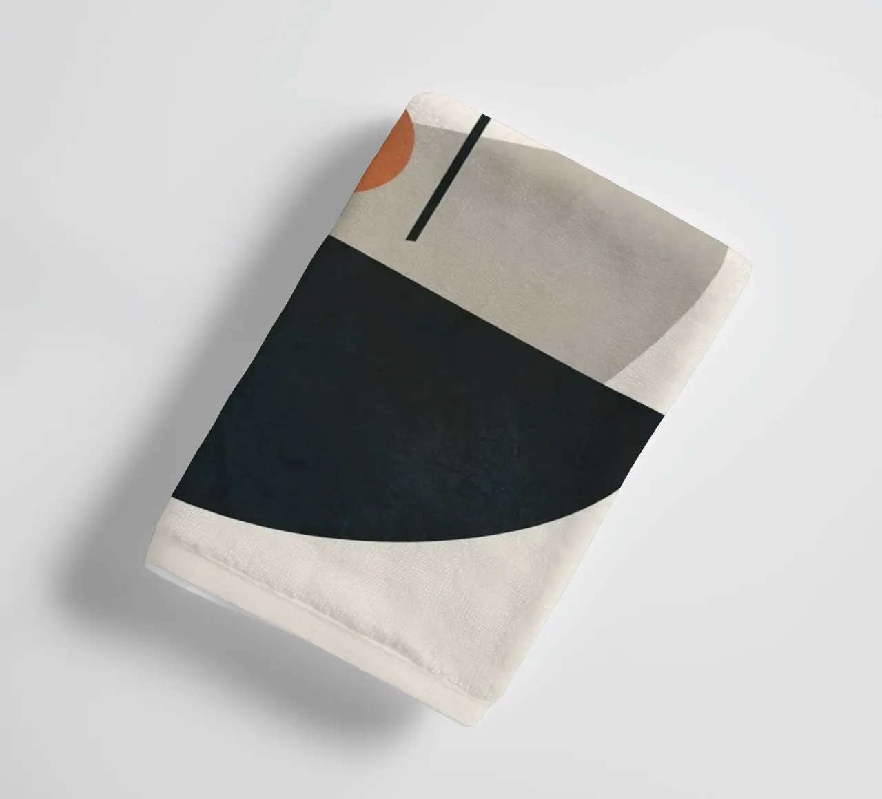 Abstract Minimal Art 01 badhanddoek van Flow Line