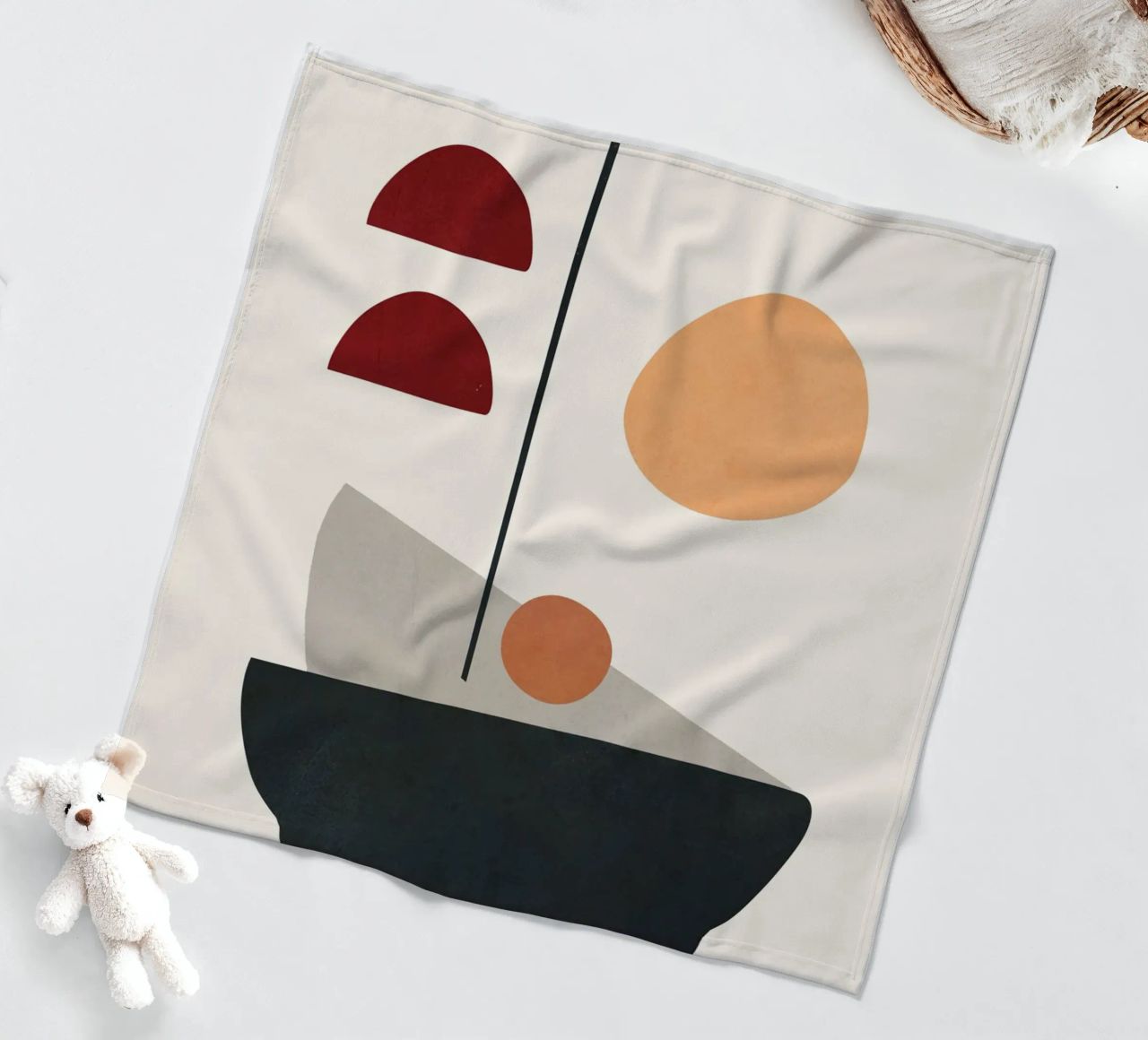 Abstract Minimal Art 01 coperta in pile da Flow Line