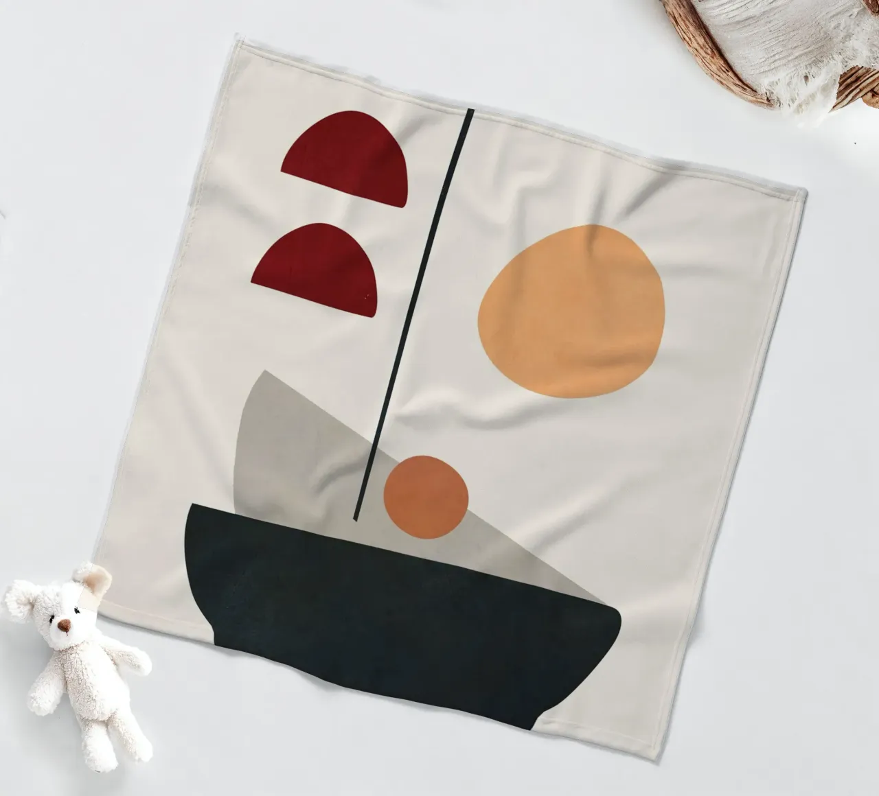 Abstract Minimal Art 01 coperta in pile da Flow Line