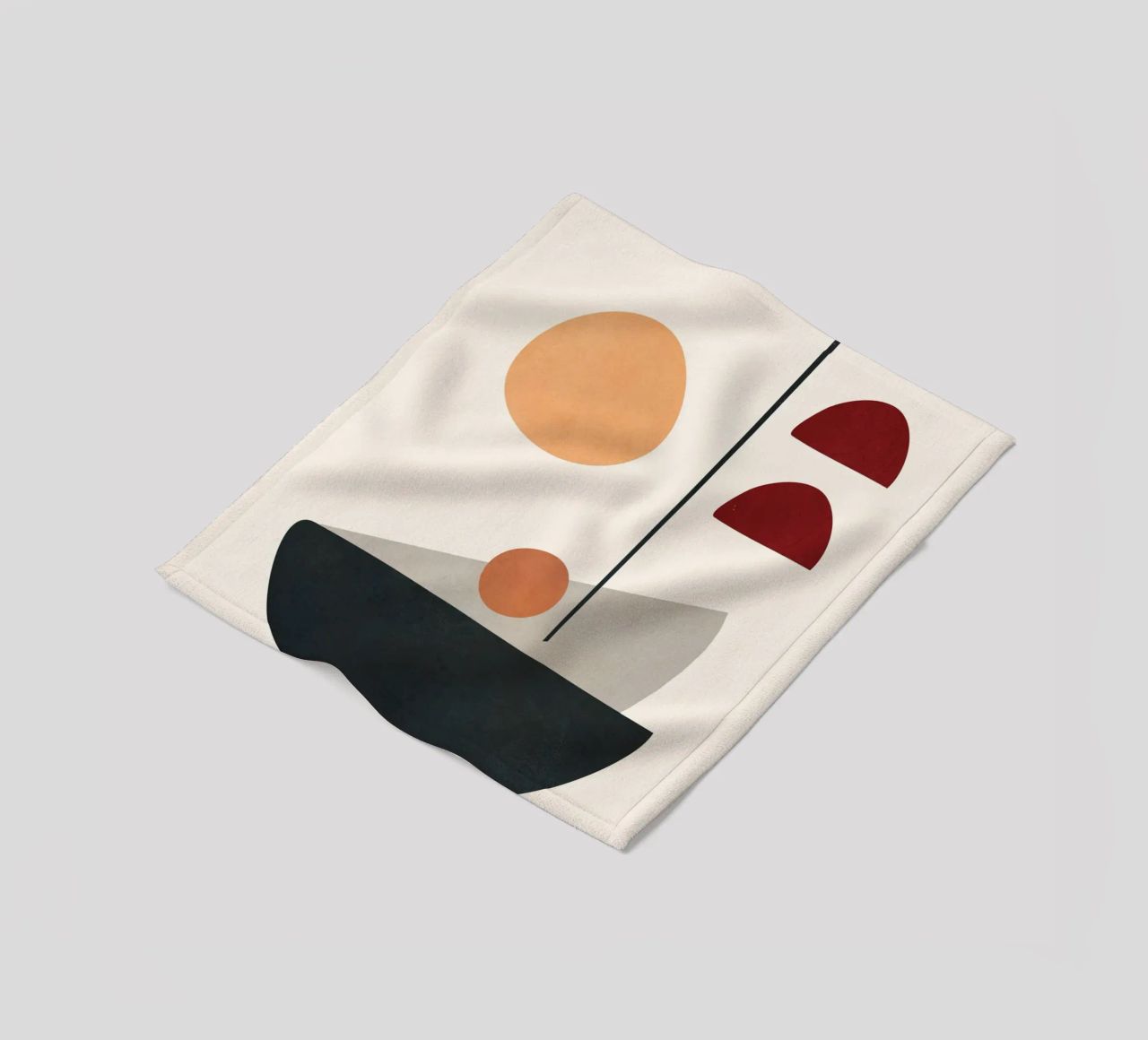 Abstract Minimal Art 01 coperta in pile da Flow Line