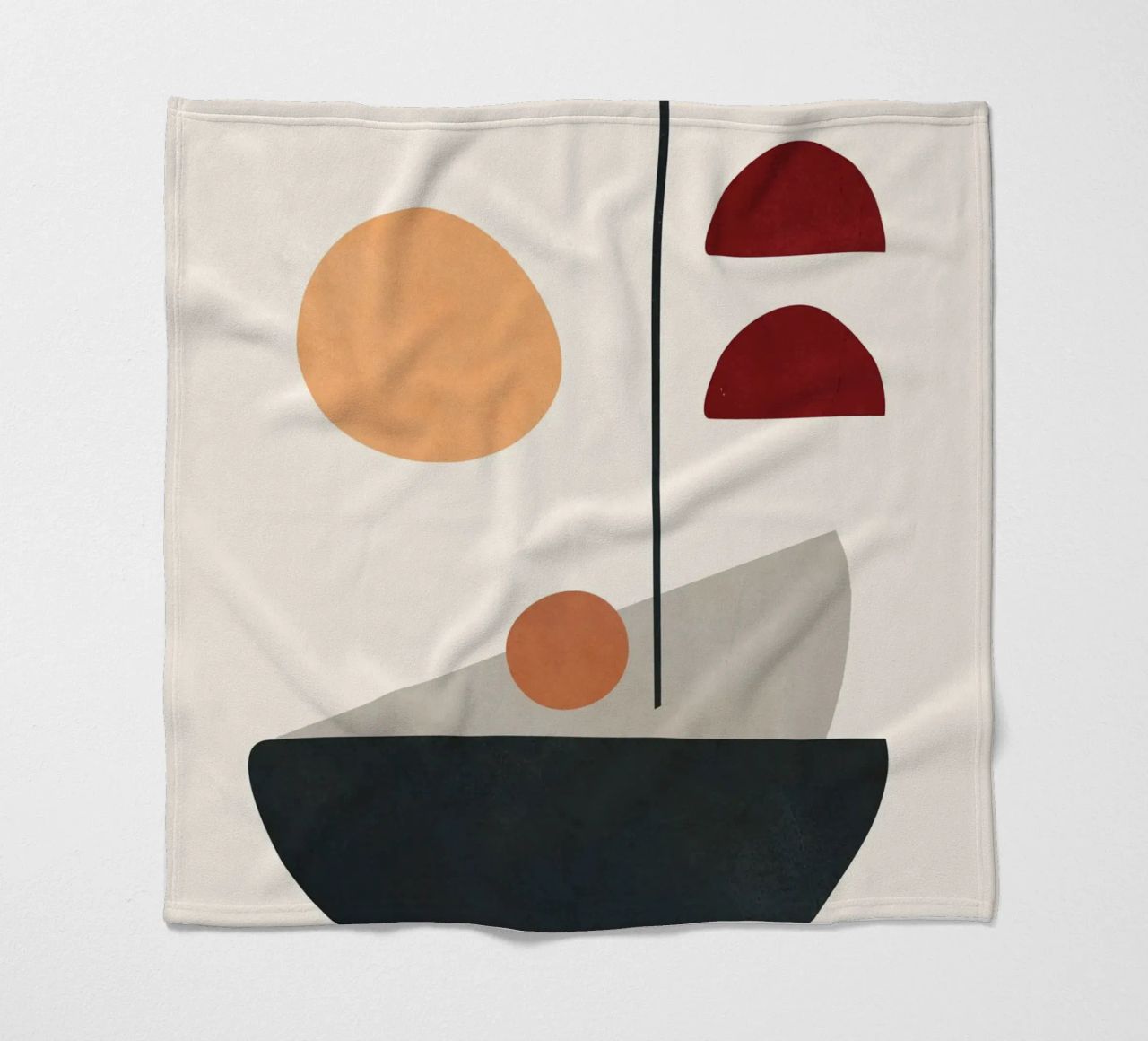 Abstract Minimal Art 01 coperta in pile da Flow Line
