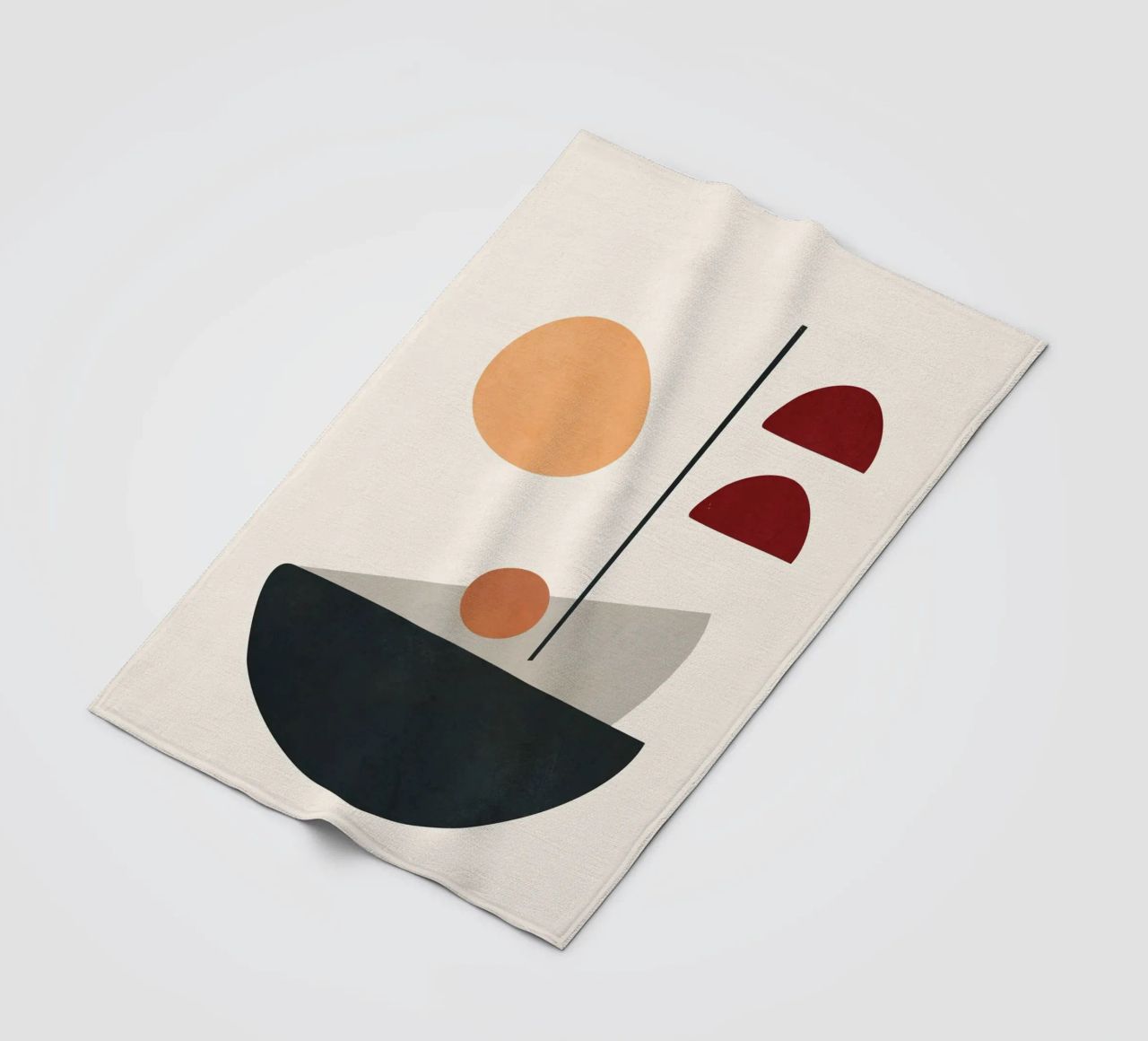 Abstract Minimal Art 01 coperta in pile da Flow Line