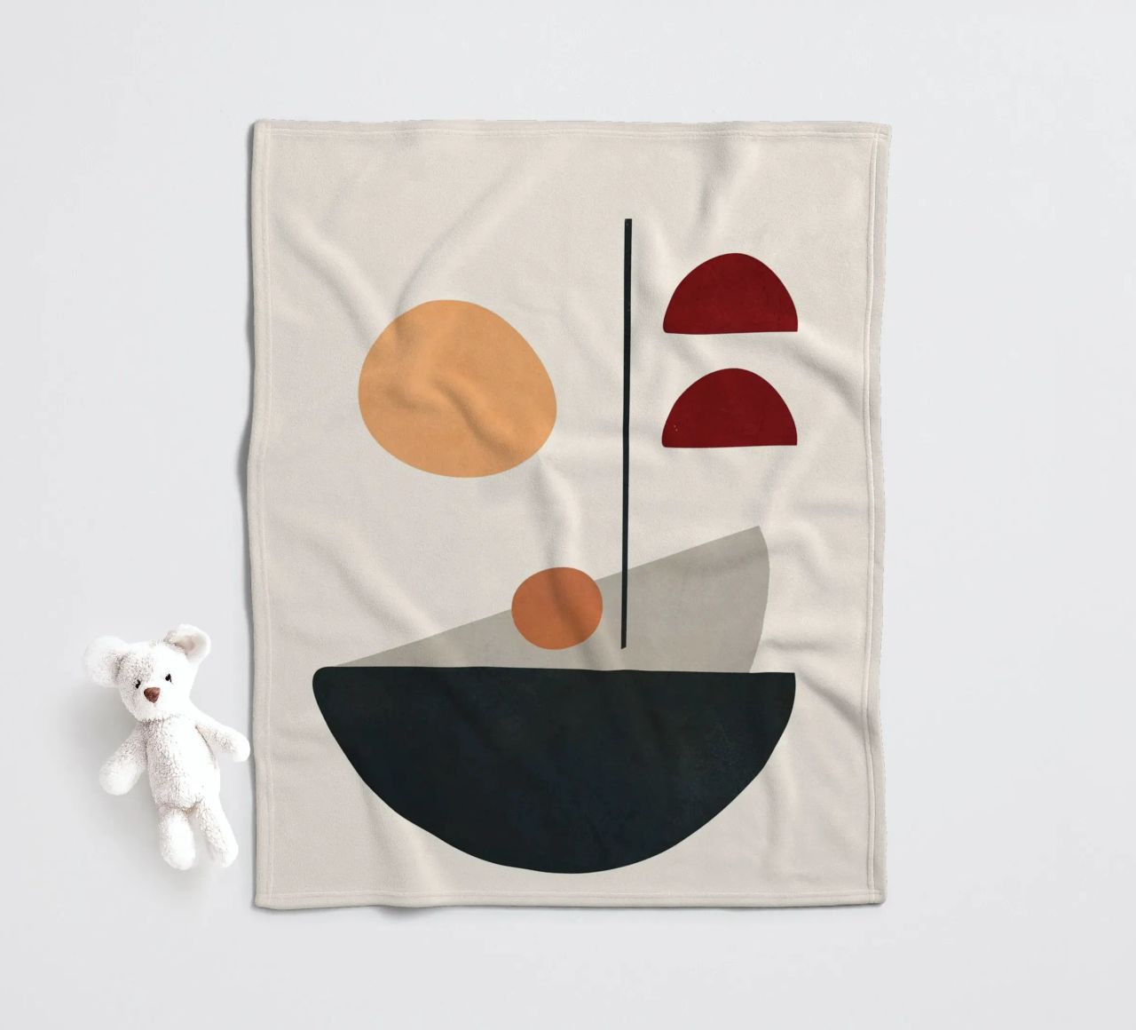 Abstract Minimal Art 01 coperta in pile da Flow Line