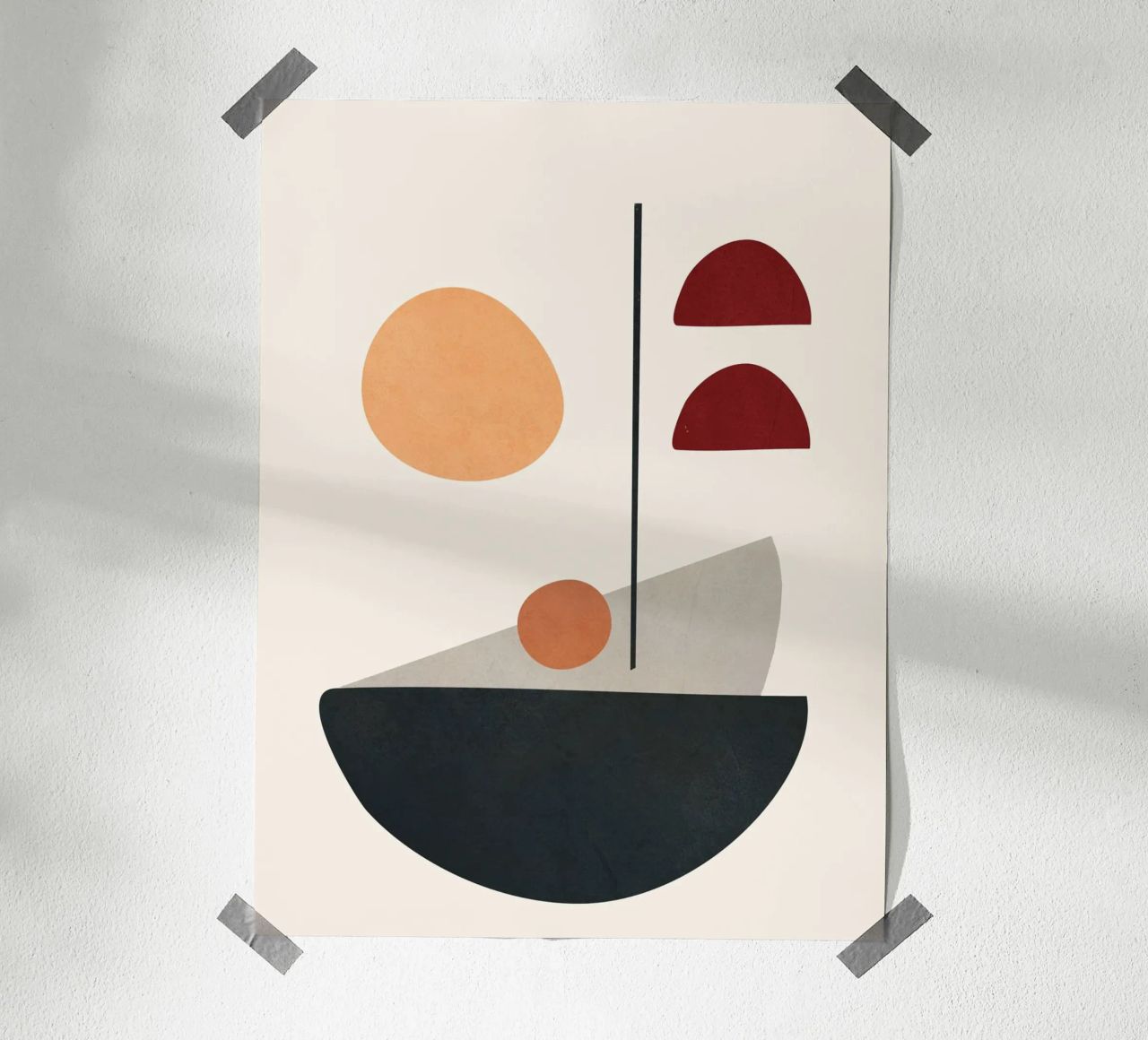 Abstract Minimal Art 01 carta hahnemühle da Flow Line