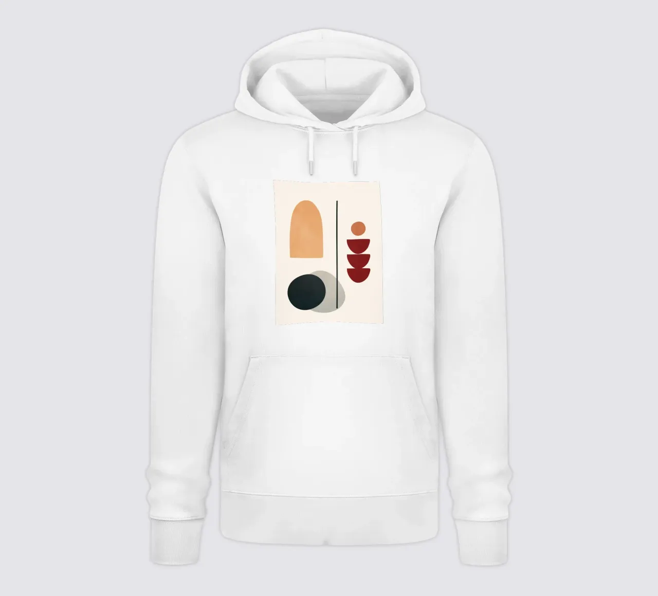 Abstract Minimal Art 02 felpa con cappuccio da Flow Line