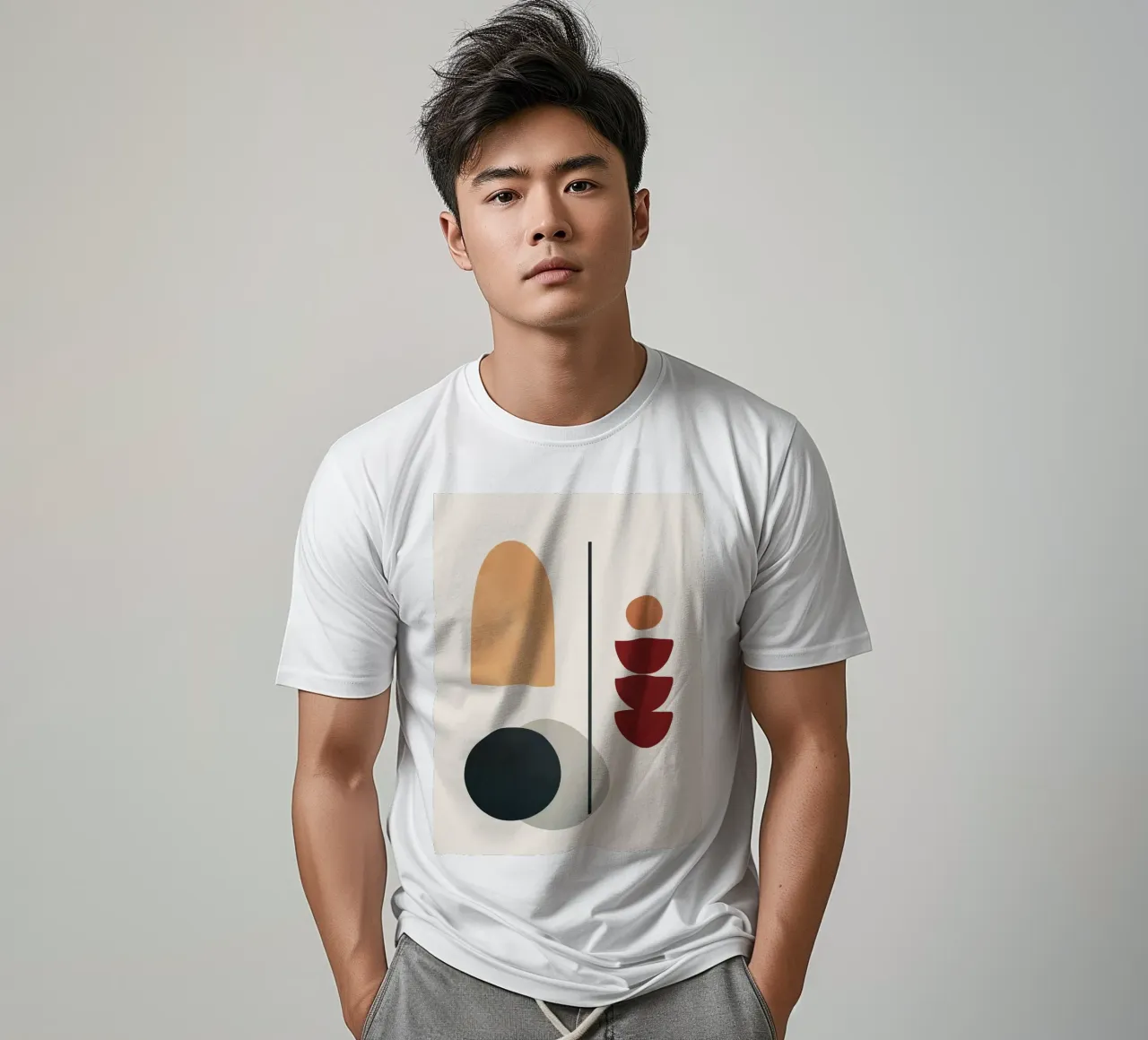 Abstract Minimal Art 02 t-shirt by Flow Line