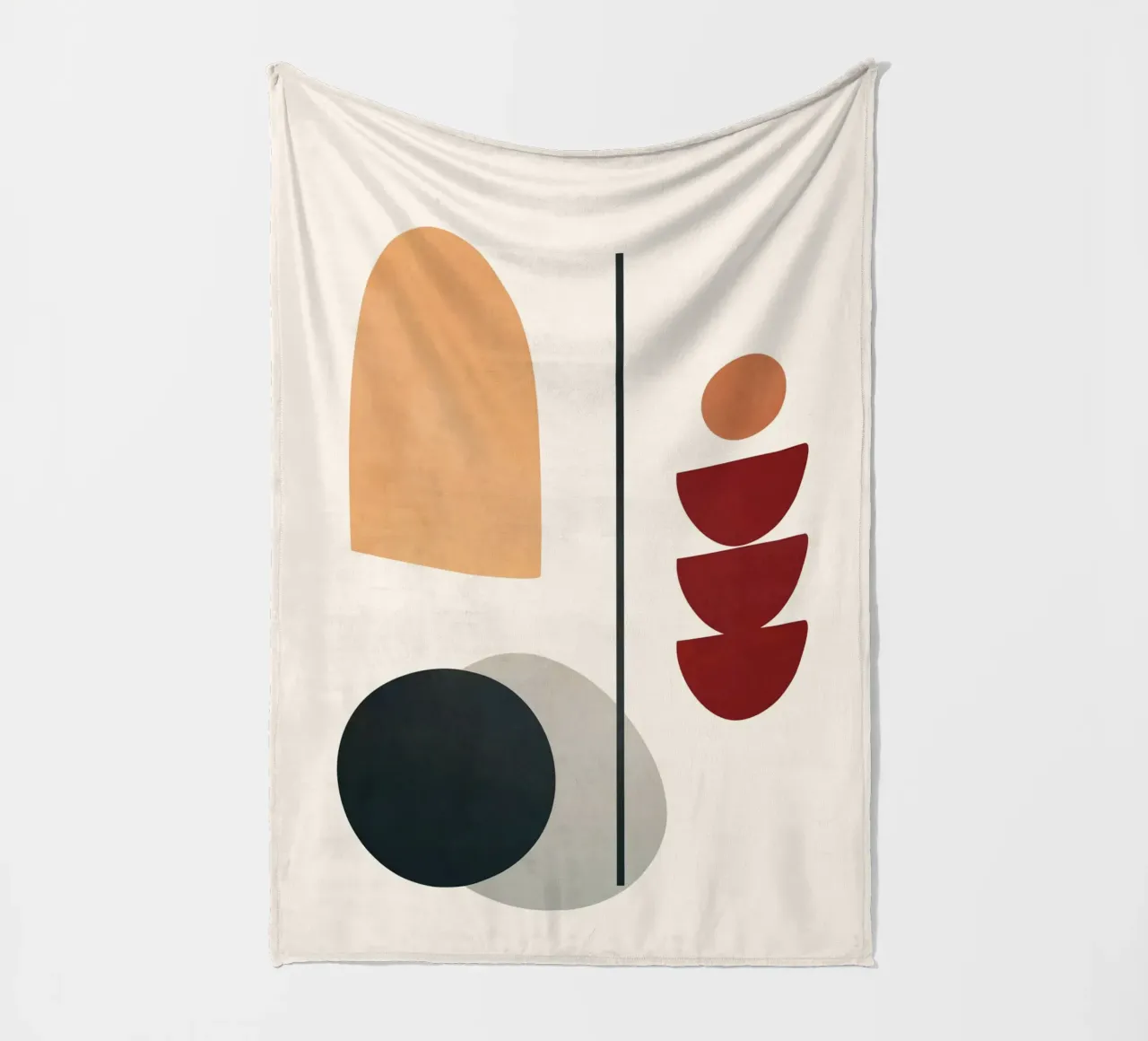 Abstract Minimal Art 02 manta de franela de Flow Line
