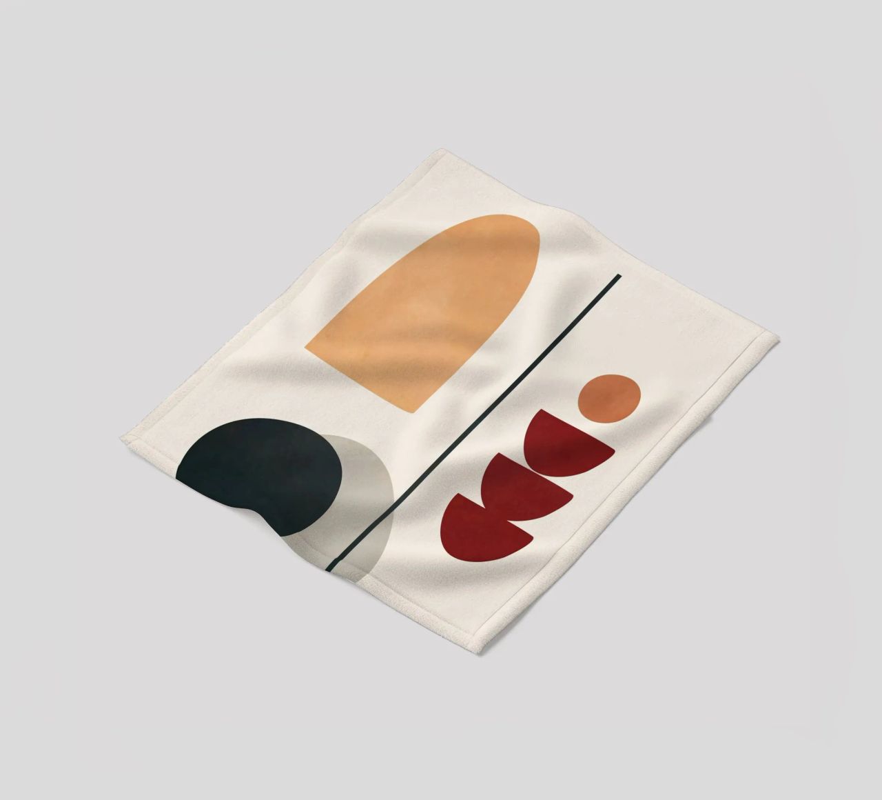 Abstract Minimal Art 02 coperta in pile da Flow Line