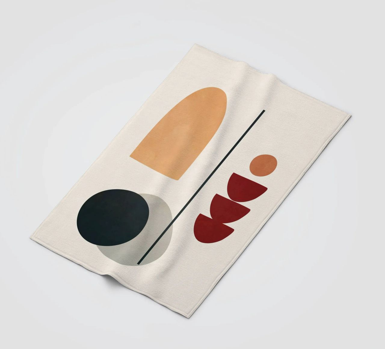Abstract Minimal Art 02 coperta in pile da Flow Line