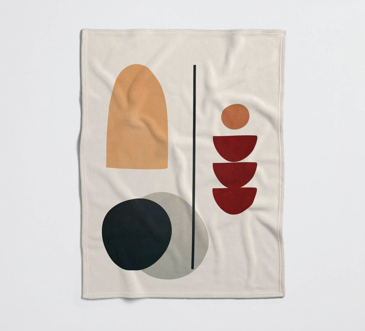 Abstract Minimal Art 02 coperta in pile da Flow Line