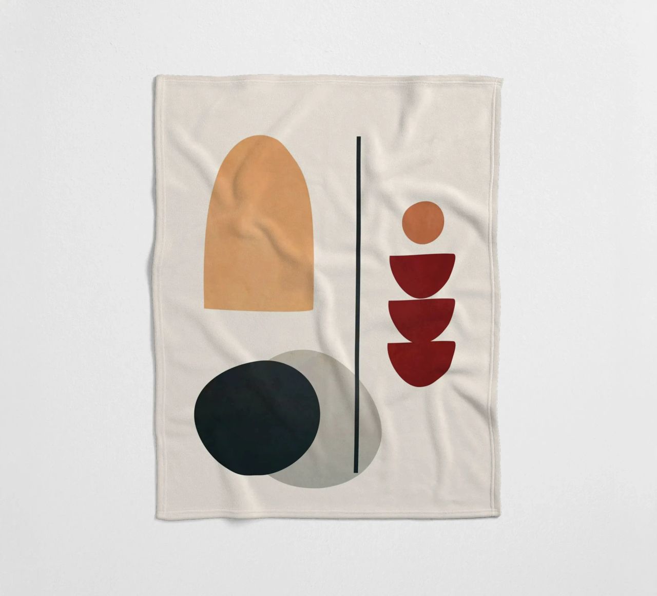 Abstract Minimal Art 02 coperta in pile da Flow Line