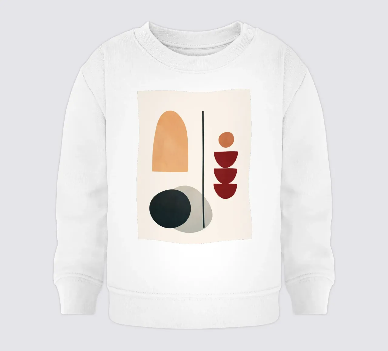 Abstract Minimal Art 02 Baby Sweatshirt von Flow Line