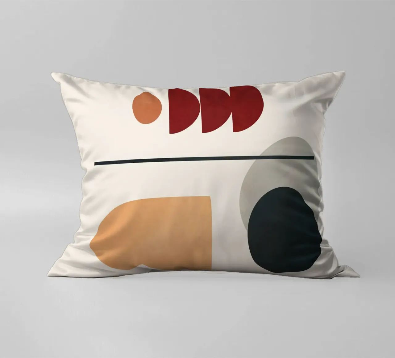 Abstract Minimal Art 02 decorative cushion by Flow Line