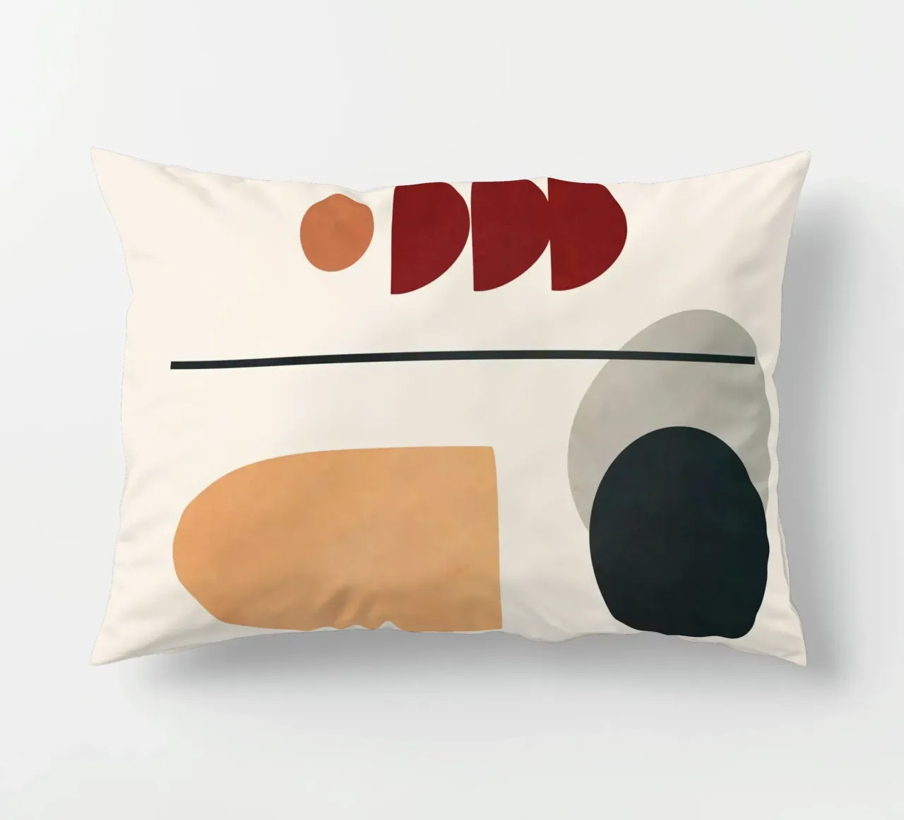Abstract Minimal Art 02 decorative cushion by Flow Line